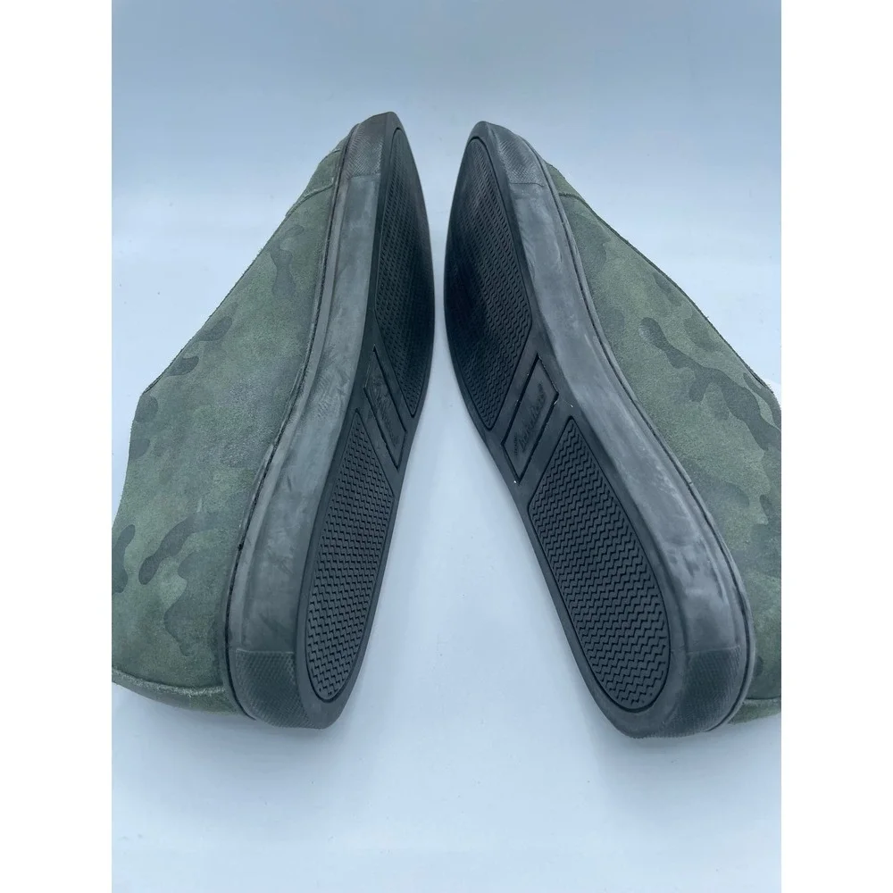 Belvedere‎ Oliver Mens Green Camo Suede Sneakers Lace Up Low Top Brazil 8.5 D
